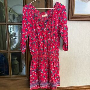 Hollister Pink Floral Midi Dress